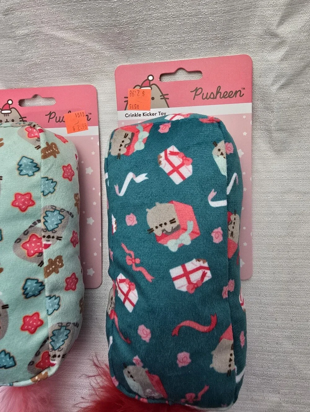 Pusheen Holiday Crinkle Kicker Cat Toys Set – Christmas Collection New